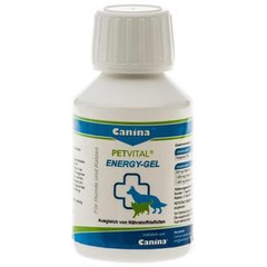 Петвітал Енерджі-гель Petvital Energy-Gel Canina вітаміни для швидкого відновлення для котів та собак, 100 мл
