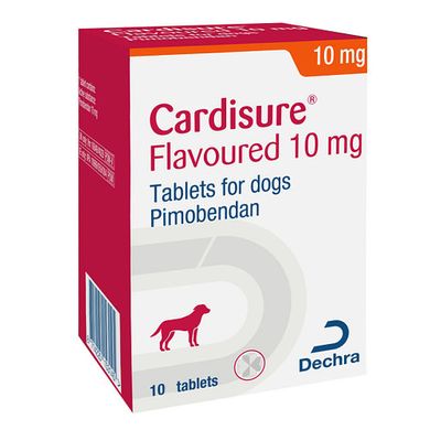 Кардишур 10 мг для собак при сердечной недостаточности, 10 таблеток