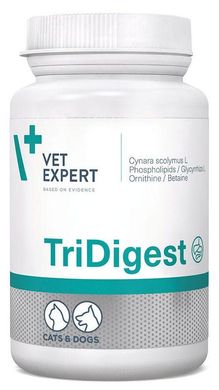 ТриДигест ВетЭксперт, пищевая добавка поддерживающая пищеварение у собак и кошек, 40 таблеток
