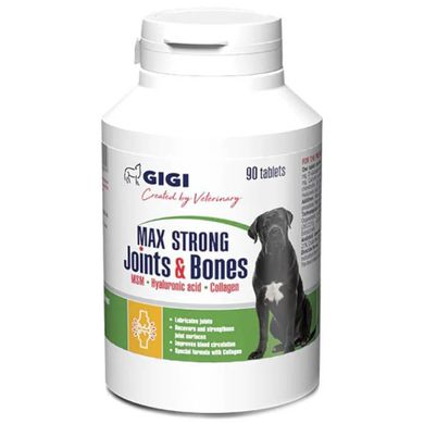 АктиВет Max Strong Joints & Bones GIGI 1табл/12,5кг хондропротектор противовоспалительный для собак, 90 таблеток