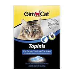 Джимпет Топинис GIMPET форель витамины для кошек, 190 шт