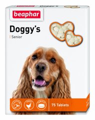 Доггис Сеньор Doggy's Senior Beaphar лакомство для собак в возрасте от 7 лет, 75 табл