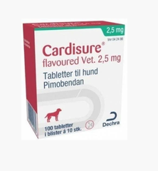 Кардишур 2,5 мг для собак при сердечной недостаточности, 100 таблеток