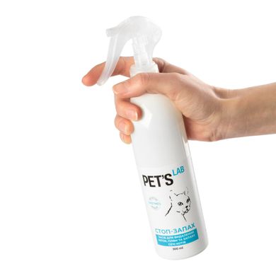 Стоп-запах Pet's Lab средство для удаления меток, пятен и запаха мочи кошек, 3000мл