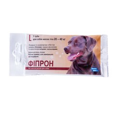 Фіпрон L 100 спот-он краплі для собак вагою 20-40 кг, 2,68 мл