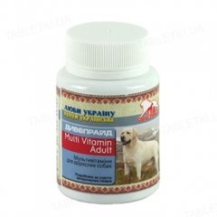 Мультивитамины Дивопрайд для взрослых собак, 100таб