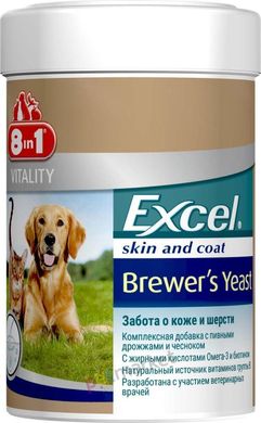 Харчова добавка Ексель Бреверс Excel Brewers Yeast дріжджі з часником для собак та котів, 1430 таблеток