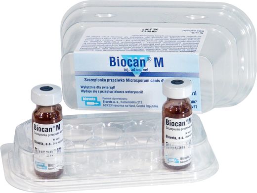 Біокан М вакцина проти мікроспорії для собак від 8 тижнів, 1 доза