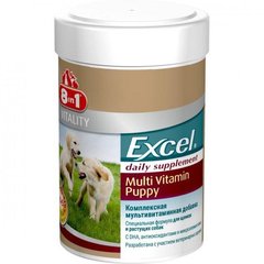 Мультивітаміни Excel PUPPY для цуценят та зростаючих собак, 100 пігулок