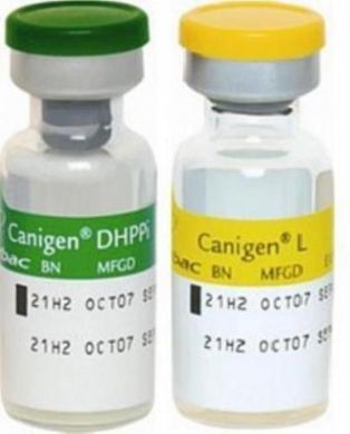 Каниген DH2PPi/L комплексная вакцина для щенков и собак старше 8 недель, 1 доза