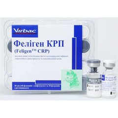 Фелиген CRP вакцина с растворителем против калицивироза, ринотрахеита, панлейкопении кошек, 1 доза