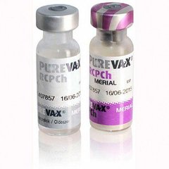 Пюревакс RCPCH вакцина проти ринотрахеїту, каліцівірусу, панлейкопенії, хламідіозу у кішок, 1 доза