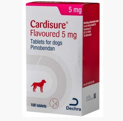 Кардишур 5 мг для собак при сердечной недостаточности, 10 таблеток