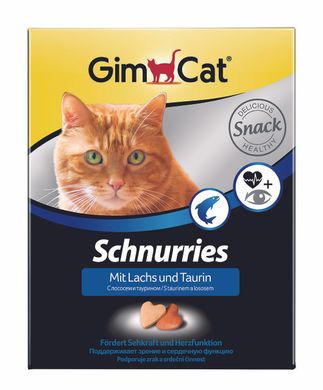 Джимпет GIMPET Сердечка лосось вітаміни для кішок, 650 шт.