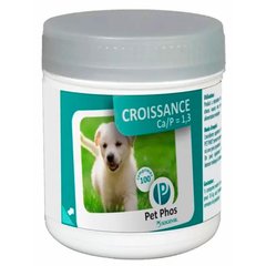 Витаминно-минеральный комплекс для взрослых собак и щенков Ceva Pet Phos Croissance CA/P=1.3, 100 таб.