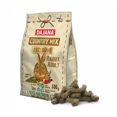 Корм для взрослых декоративных кроликов Adult Country mix EXCLUSIVE, 500г
