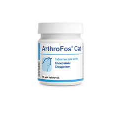 АртроФос Кэт Долфос, пищевая добавка с глюкозамином и хондроитином для кошек, 90 таблеток