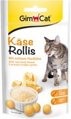 Лакомство GimCat Kase-rollis сырные роллы для кошек, 80 таб/40 г