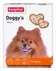 Доггис Биотин Doggy's Biotin Beaphar лакомство для собак, 75 табл